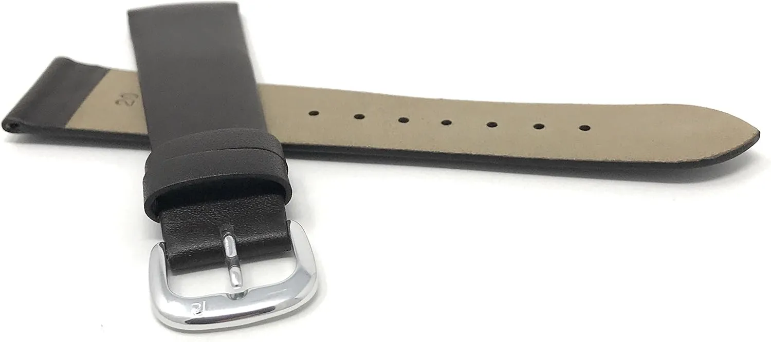 Leather Universal Smartwatch Band Strap interruption boule mediocre 20mm, Modern Italian 