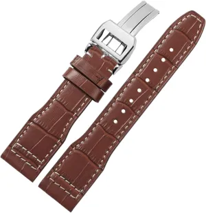 Leather Watch Band for IWC IW326201 / variable giant IW377701 Big Pilot Series Watch Strap 22mm Genuine Leather The Top 