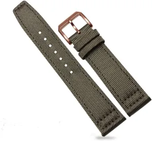 Leather Watch Band Strap Fits for IWC Pilot's Watches 20mm Swiss 21mm 22mm Canvas 