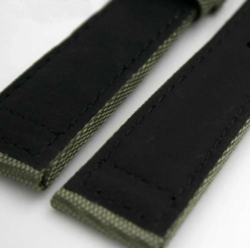 Leather Watch Band Strap Fits for IWC Pilot's Watches 20mm Swiss 21mm 22mm Canvas 