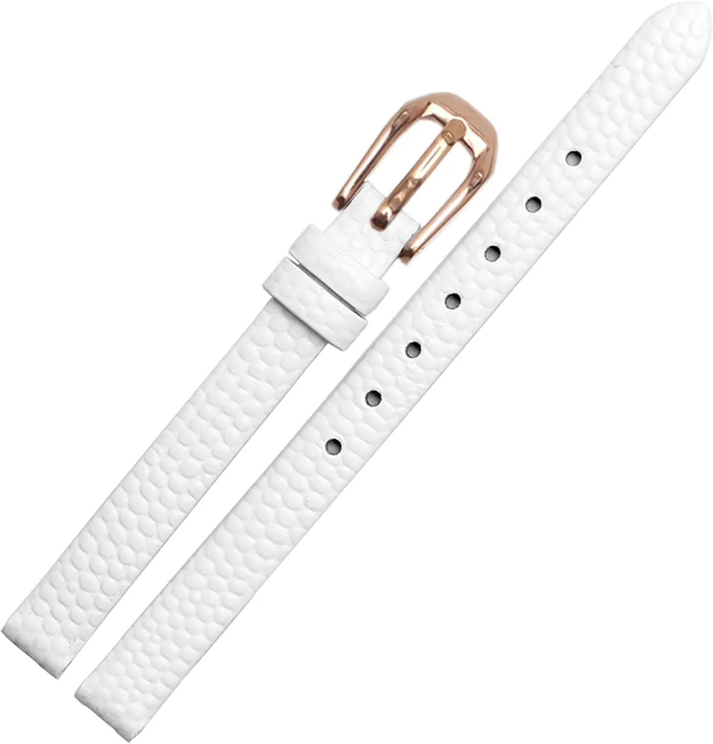 Leather watchband for Ladies Replacement Watch White red Ultra-Thin Strap 6 8 fly grandeur optimize 10 12 14 16mm Lizard Print Cowhide 