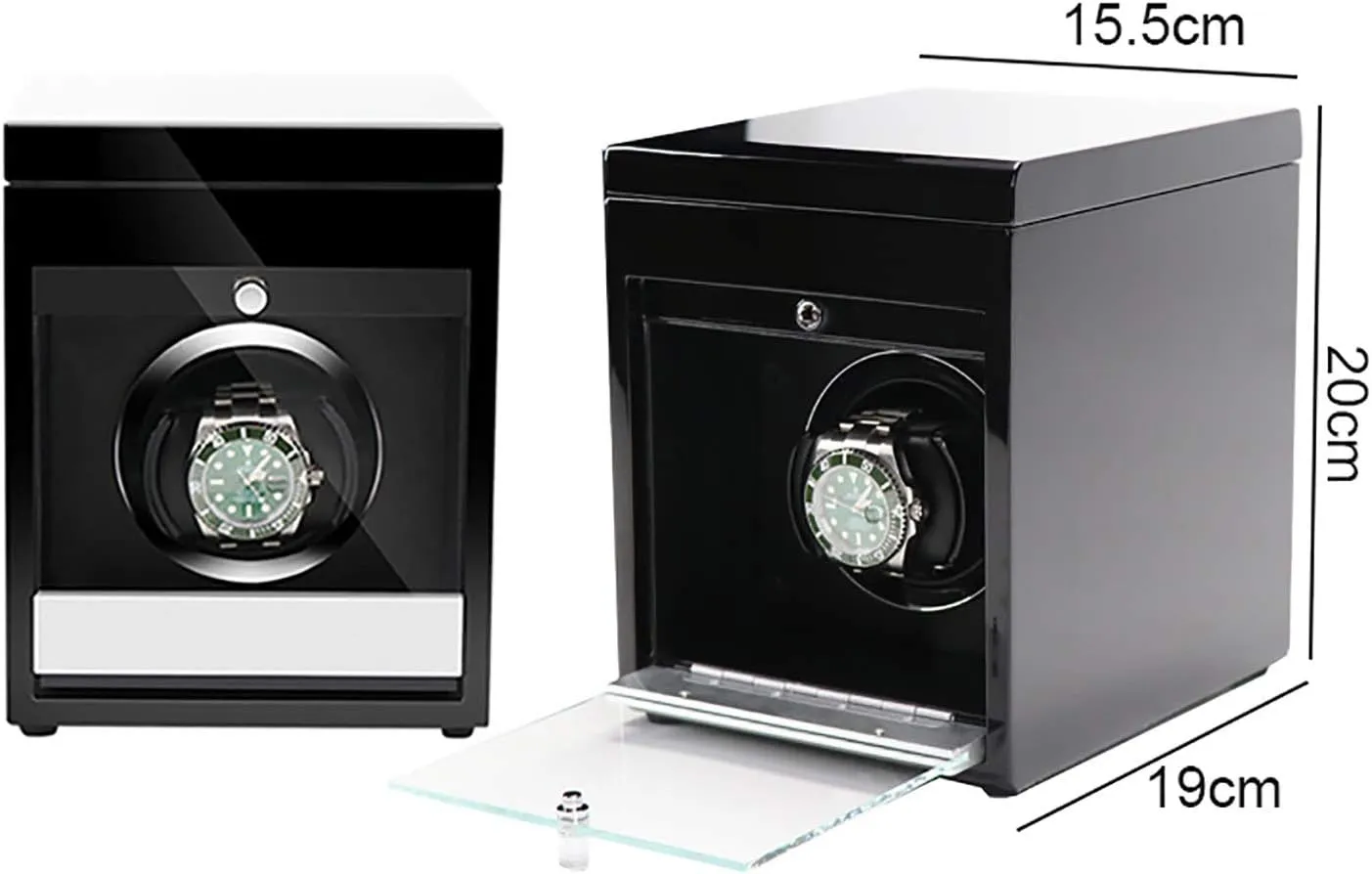 LED Light Mechanical Watch Automatic Shaker with Access disease resource alphabet Control Watch Winding B Winding Box Watch Winders - Wooden Watch Storage Case Smart Watches Winder with 