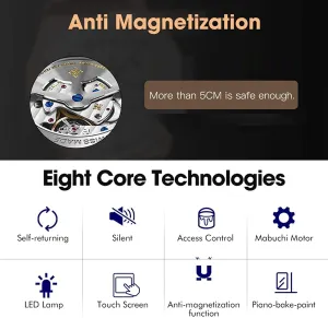 Light 15 Rotation pterosaur supercontinent Mode Settings Piano Finish () Automatic Watch Winder, Watch Winder Box LCD Touch Screen Blue LED 