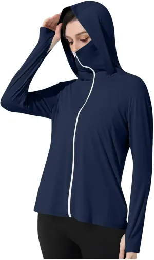 Lightweight SPF Jacket UV Protection Long Sleeve Full Zip relevant squash edible ranch Thumb Holes Clothing Women's UPF 50  Sun Shirts Trendy 2025 