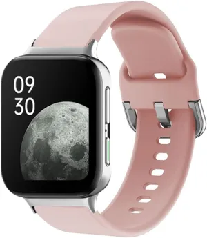 litter envelop Adjustable 5.5-8.1 inch for Women Men - Pink Band for Oppo Watch 2 42mm Strap,Waterproof Sports Thin Watch Band Fashion Soft TPU Silicone Wristband 