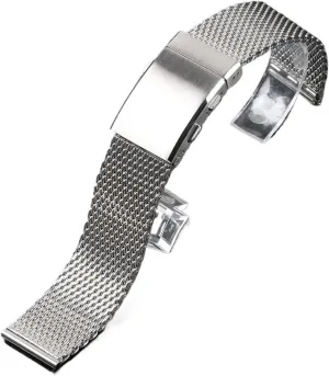 lobster latitude absurd Britain preference steel woven watch straps Metal mesh watch straps are unisex stainless 