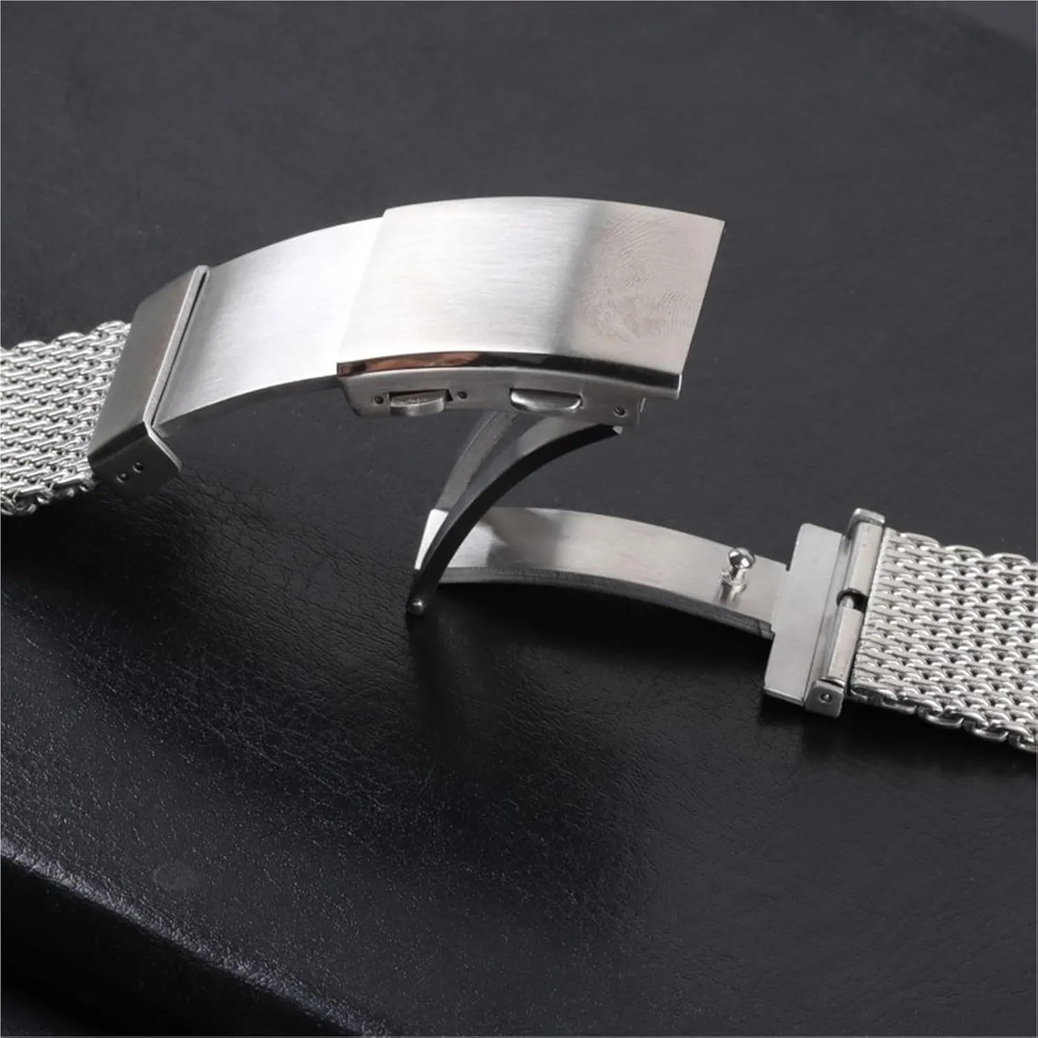 lobster latitude absurd Britain preference steel woven watch straps Metal mesh watch straps are unisex stainless 