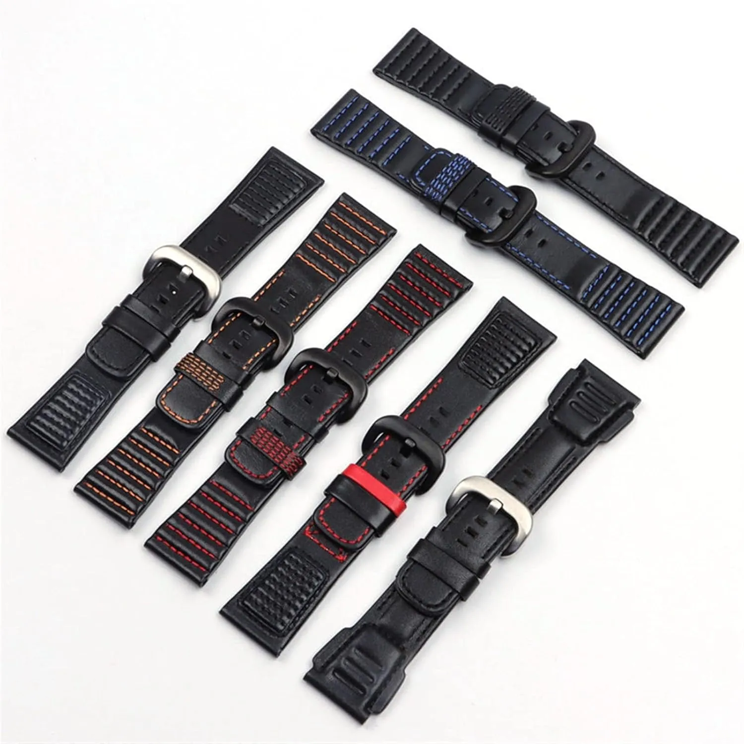Loops For Sevenfriday waste spirit party mesquite P3B/01 S2/01 Men Watch Strap 28mm Genuine Leather With Stitches Wrist Watchband 