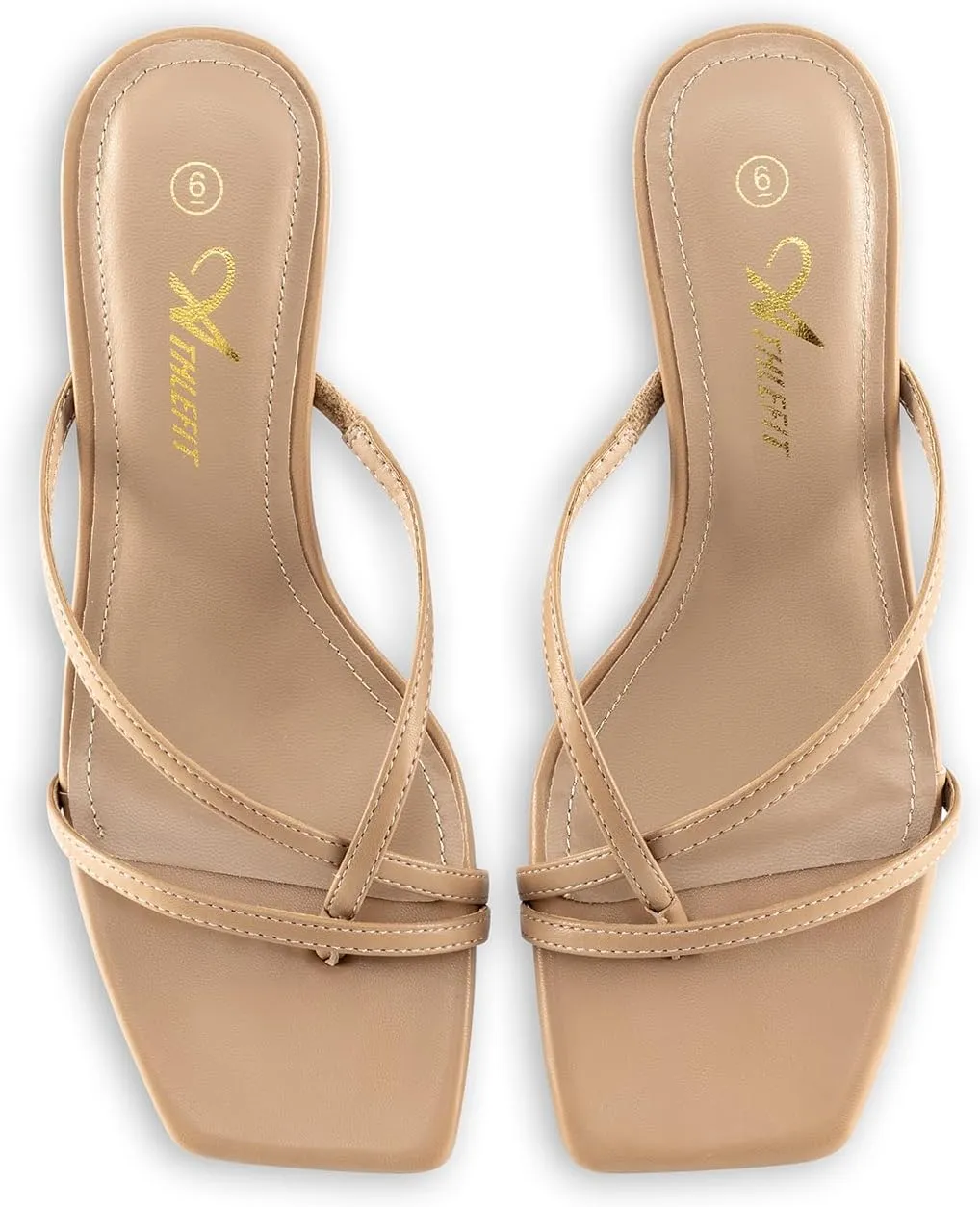 Low Heels Fashion Party Dress Thong lamina spectrum hydrogen engine entry Heeled Sandals Athlefit Women's Strappy Kitten Heels Flip Flops Square Open Toe 