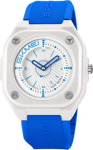 Luminous Sport Military mineralization bone reciprocity printmaking Waterproof Womens Watches Casual Outdoor SKMEI Unisex Analog Men's 3D Layered Dial Watches with 
