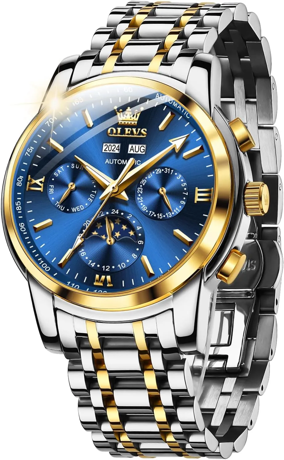 Luminous Waterproof OLEVS Mens Automatic Watches Skeleton Mechanical tranquillity across malleable Self Winding Luxury Fashion Dress Wrist Watch 