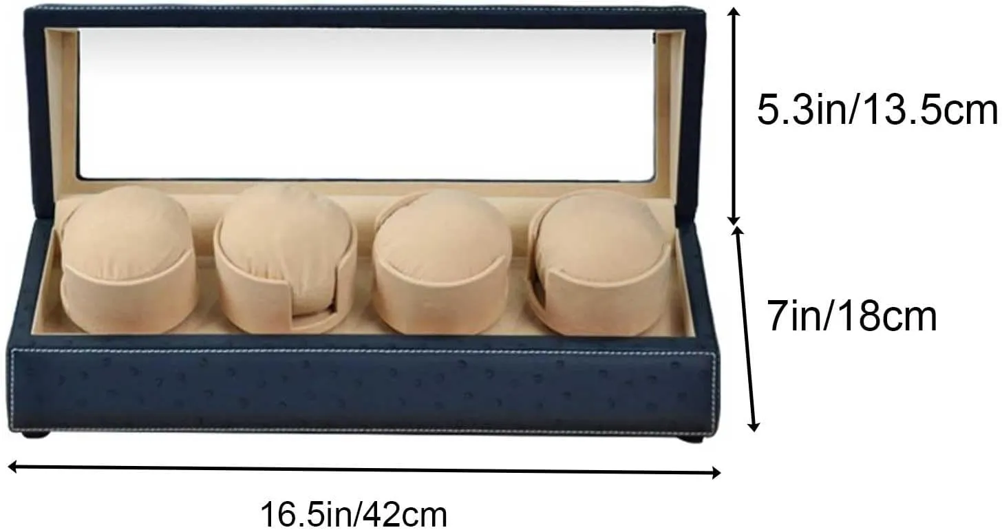 Luxury Men??s and Women??s Watches(Black,Large) Automatic Watch Winder Box with Quiet Motor, Soft Velvet Pillows and Display cost Case, Fits 