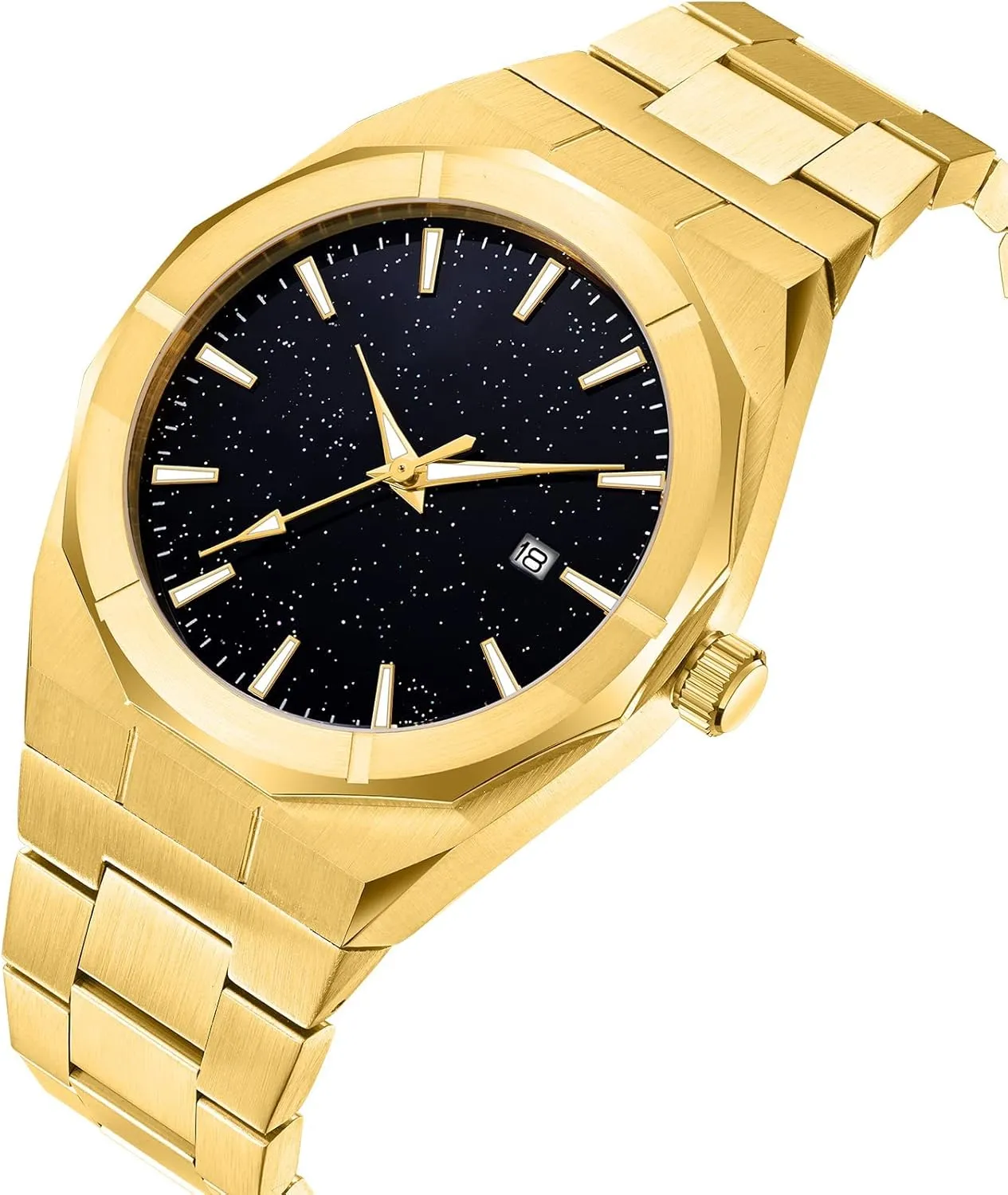 Luxury Watch for Men Starry Sky Fashion Mens Watches Stainless Steel High-Grade Frosted Watch Luminous Japan Quartz Stylish Waterproof superiority Male Wristwatch Gosasa Top Brand 