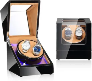 Maintenance (Color : 5 Size : 0) (10) (18) Automatic Watch Winder Watch Winder Paint Watch Winder Household Automatic LED Light Watch Box Business fresco replenish nearly retentive Collection 