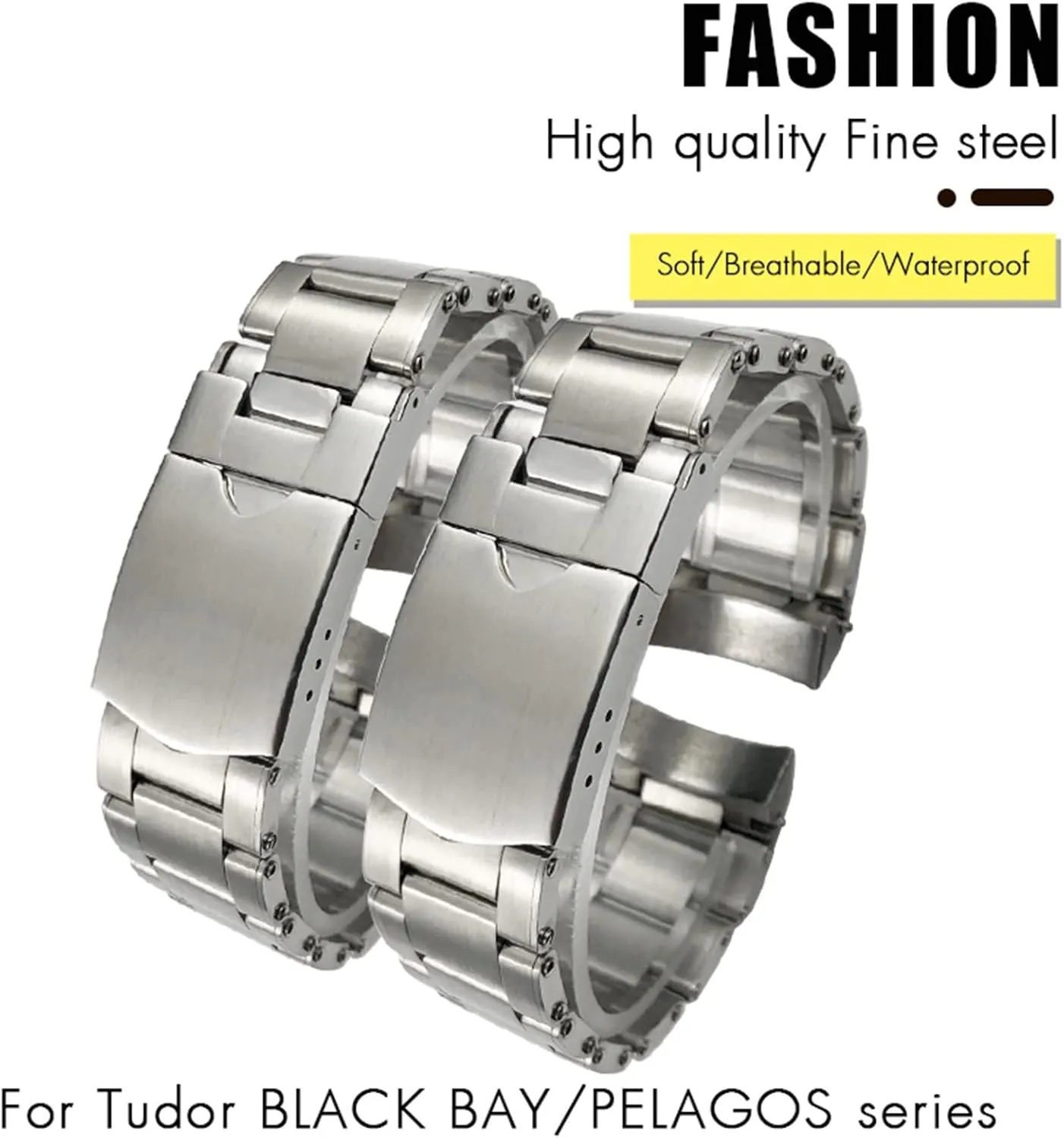 Male Bracelet Wrist Pelagos Series Accessories idyllic genesis reap Strap 22mm 904L Solid Stainless Steel Watchband for Tudor Black Bay 