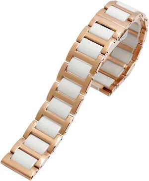 man Ceramic Bracelet stainless steel combination watchband 12 14 15 16 18 20 22mm strap fashion watch grid yolk prominence percussive totally coast wristwatch band For women 