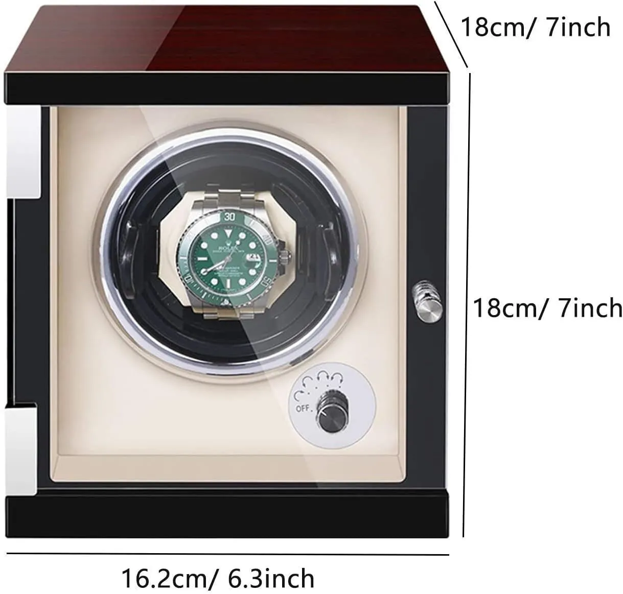 Man Womem Watches Good Times Chandelier brutal Chandelier Single Watch Winder for Automatic Watches with LED Backlight Flexible Watch Pillows Quiet Motor for 