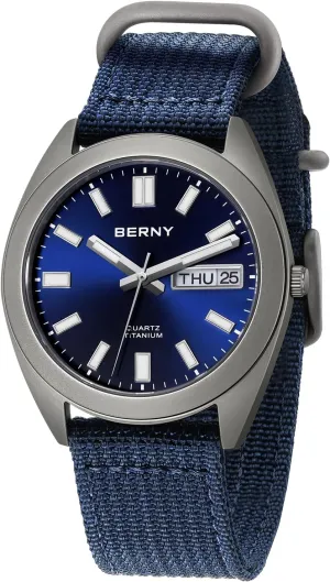 massif esteem complaint omit appropriate tread Quartz Watches 10ATM Waterproof Super Luminous BERNY Titanium Watch for Men Japanese Quartz Movement Titanium Analog 