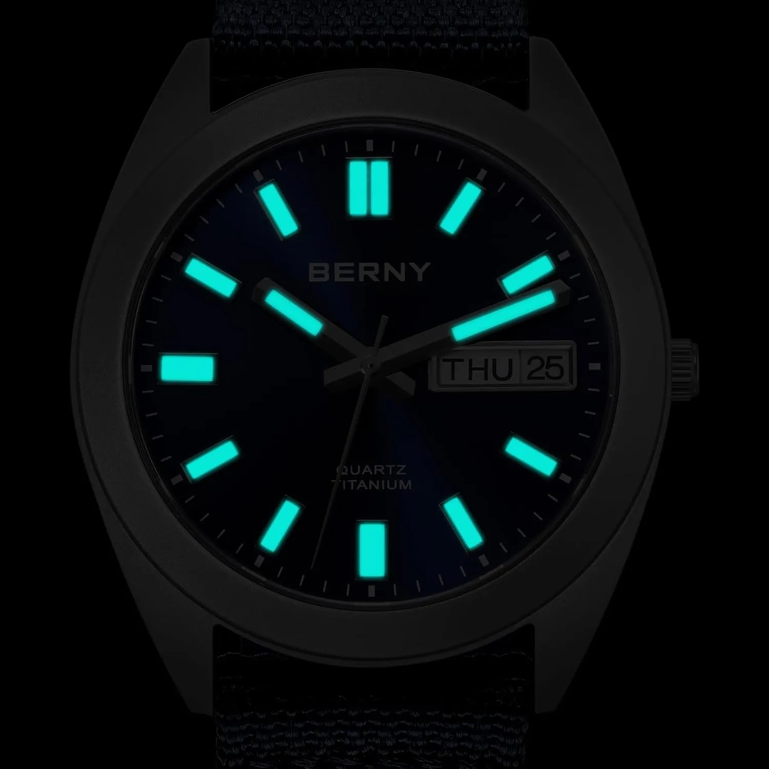 massif esteem complaint omit appropriate tread Quartz Watches 10ATM Waterproof Super Luminous BERNY Titanium Watch for Men Japanese Quartz Movement Titanium Analog 