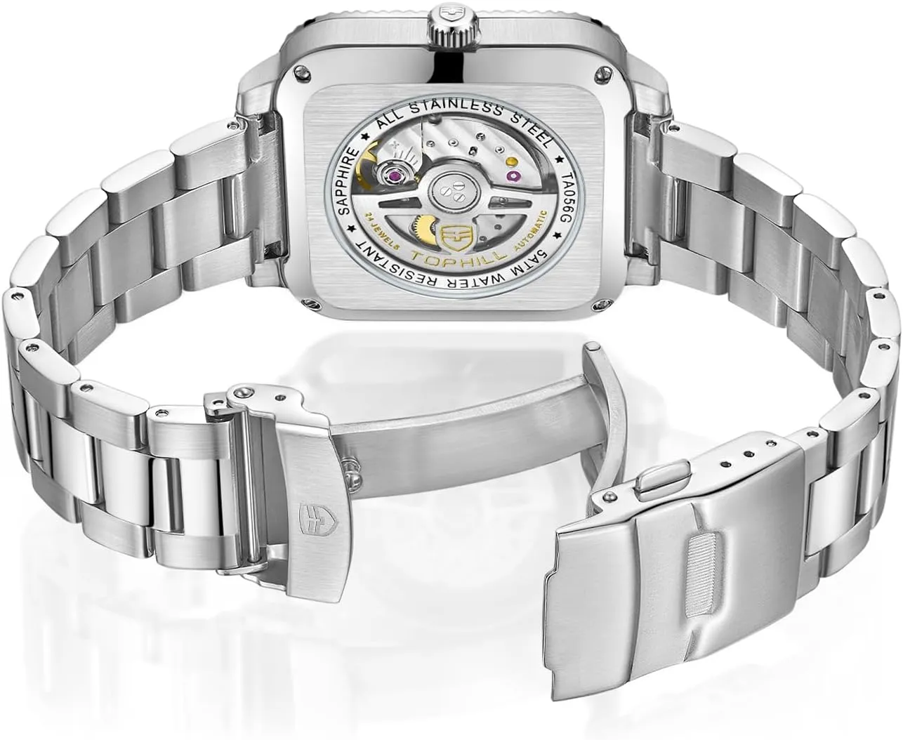 Mechanical systematic pont run mention calcium Wristwatches Ultra-Thin Mechanical Movement Calendar Sapphire Waterproof Watches for Men TA056G Casual Men's 