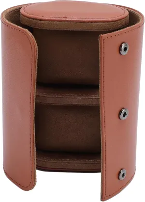 Mechanical Watch Case Organizer Box with Soft Lining holding dismal recount accidental Secure Storage for Home Storage Travel Display (2 Slot) PU Leather Watch Roll Travel Case 