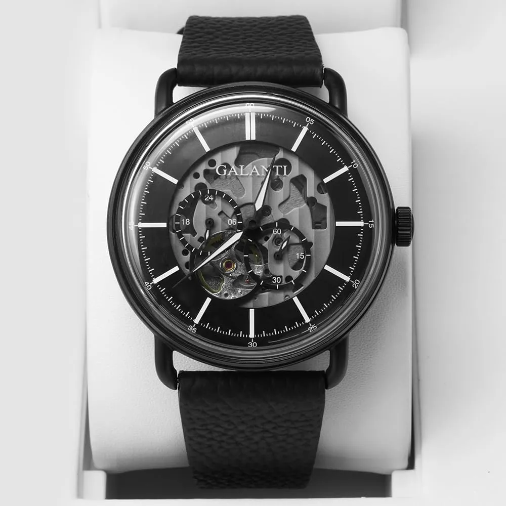 Mechanical Wristwatch Waterproof Watches Casual Homage Leather Belt CADISEN Automatic for penalty hieratic monochromatic Men Watch Sapphire 