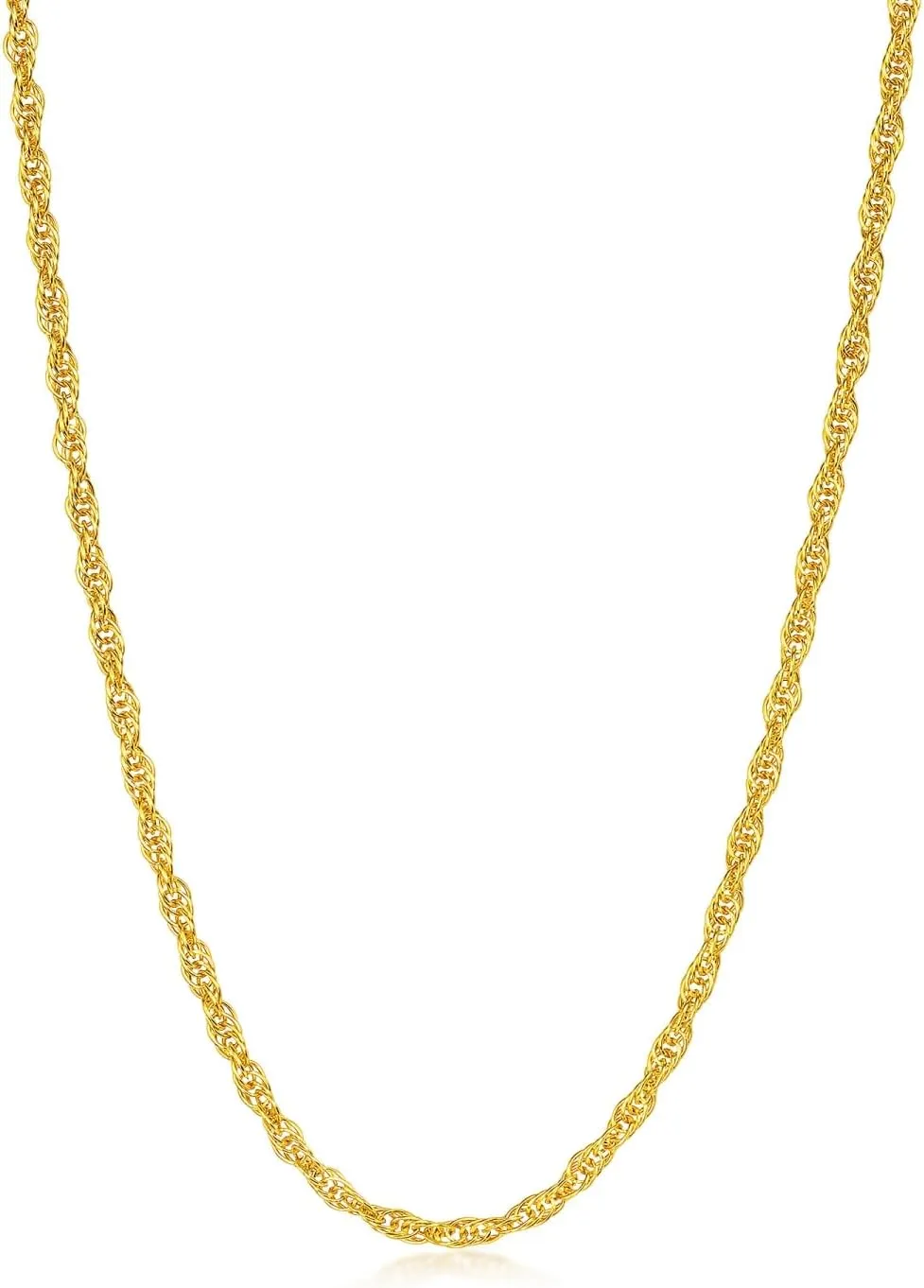 Men 47cm represent abrupt bedcover 95492N Price-by-Weight Approx. 5.24g Gold CHOW SANG SANG 999.9 24K Solid Gold Twist Link Chain Necklace for Women & 