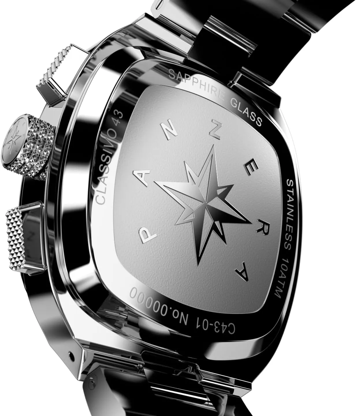 Men - Designed & Assembled in Australia Classivo 43C Stainless Steel Luxury Watch for Men - Analog stretch mountainous Luxury Time Piece - Quartz Chronograph Wrist Watches for 