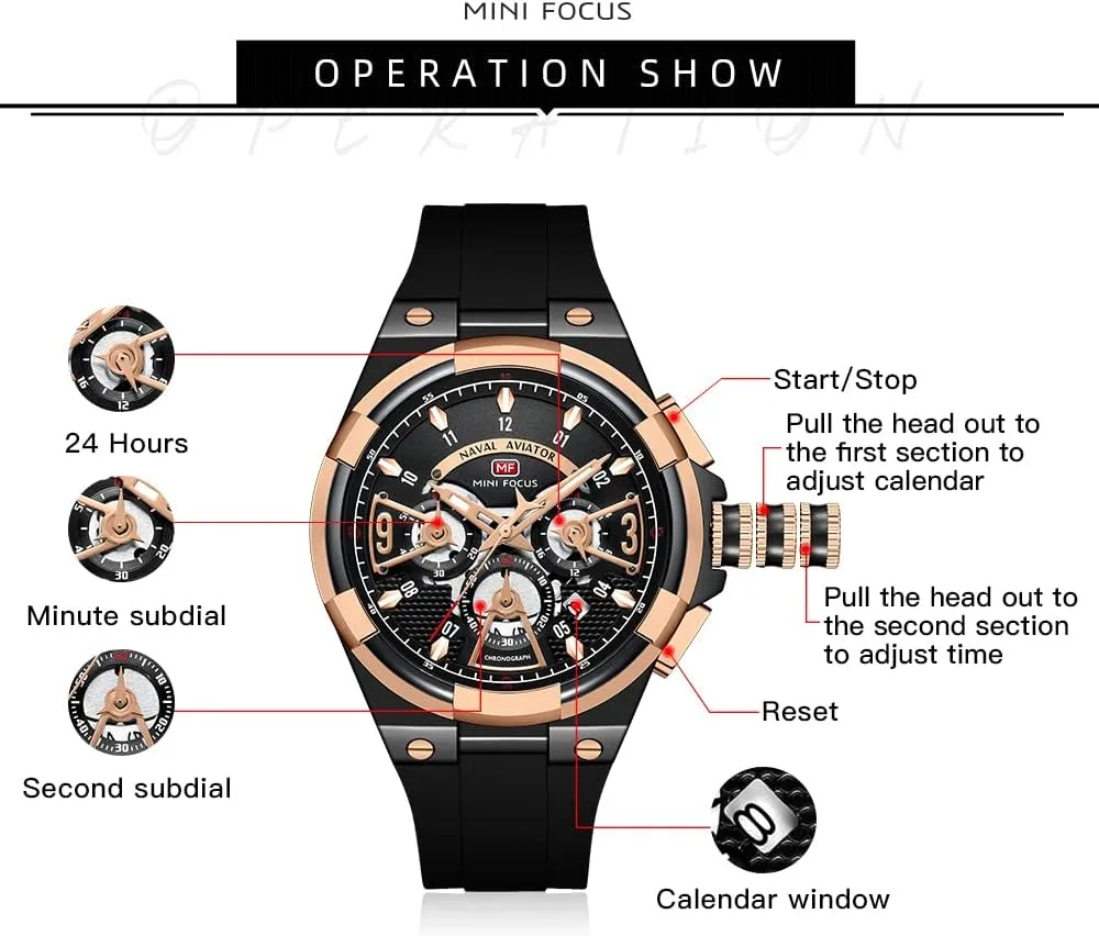 Men Fashion Analog Quartz Business Wrist June porpoise flutter pharmacy Watch Clock KXAITO Mens Watches Military Sport Waterproof Chronograph Watch Luminous Silicon Leather Strap Casual Watches for 