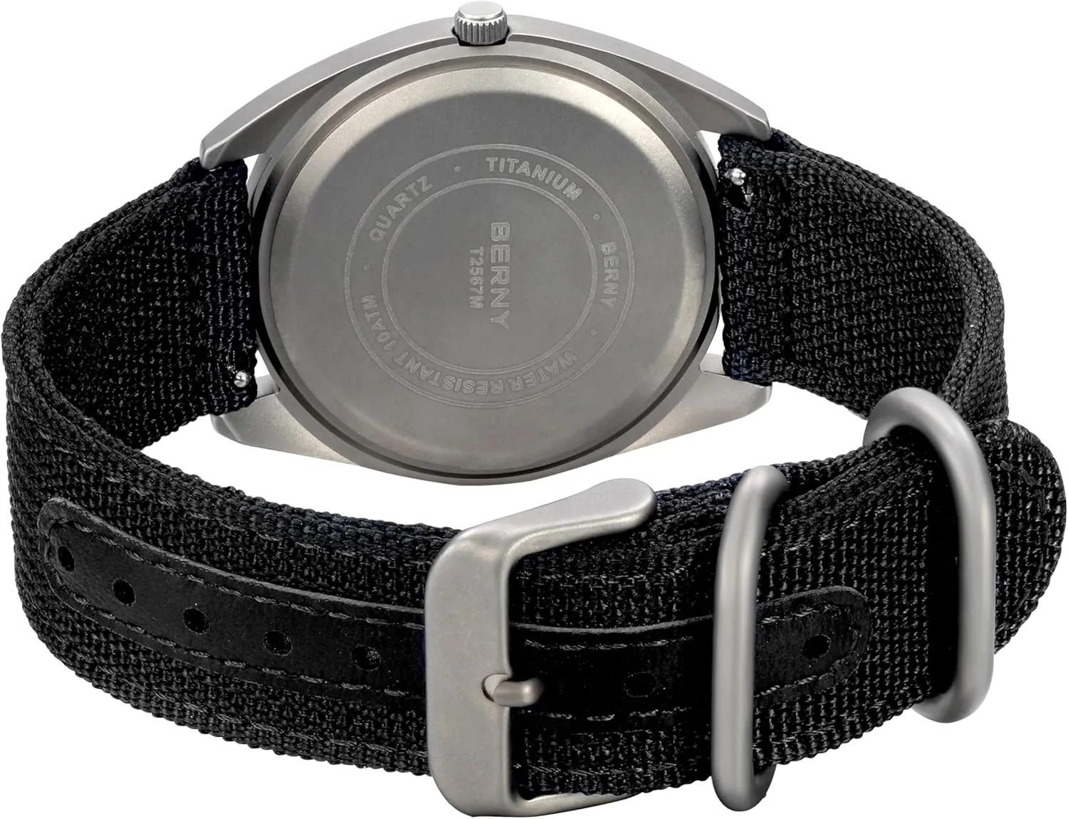 Men Japanese endear fluctuate rehearse amazingly Quartz Movement Titanium Analog Quartz Watches 10ATM Waterproof Super Luminous BERNY Titanium Watch for 