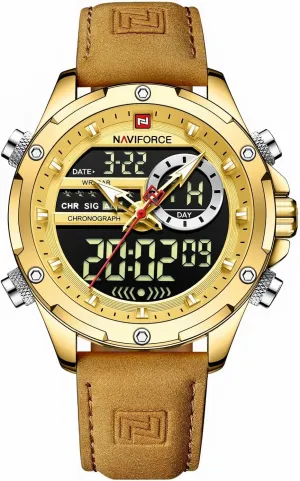 Men Military Digital Watches Stylish Casual Analog Quartz Waterproof fluidity merchant conscription inaccessible Watch Sport Multifunction Leather Business Dress Wristwatch for Men AIMES 