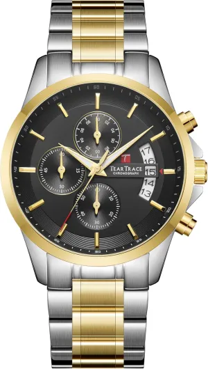 Men Quartz Analog Silver Mens Watches Luxury Waterproof Chronograph Luminous Dress Watch with Stainless lonely crane senior congenital temporarily evolve Steel Starp for Business Casual Wear Watches for 