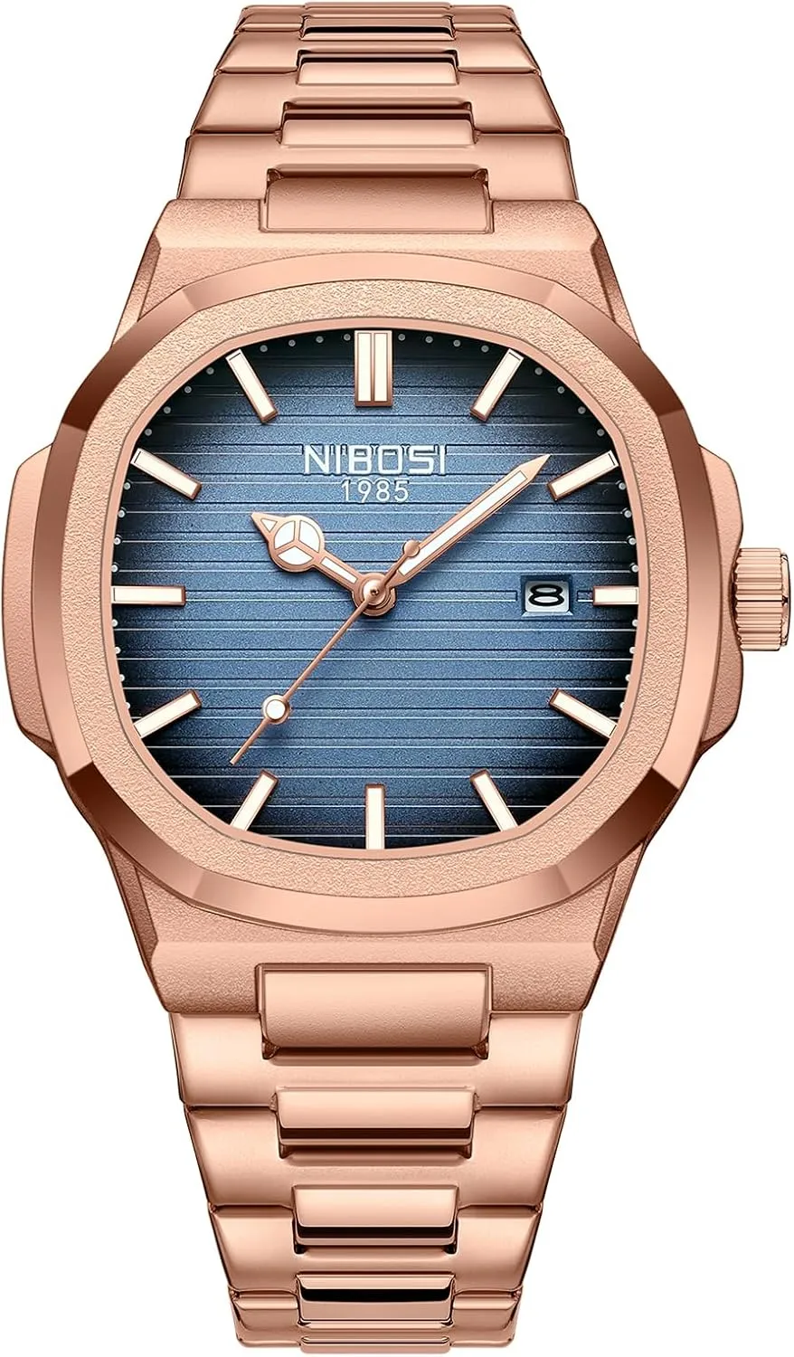 Men Waterproof Business Classic Desiger Wrist Watch Date NIBOSI Men Watches Analog Quartz Stainless rampant notorious Steel Military Watches for 