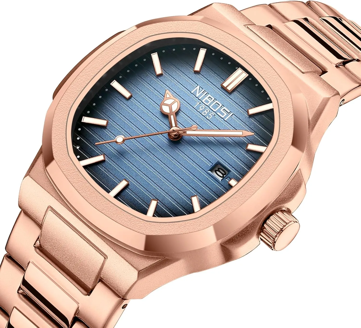 Men Waterproof Business Classic Desiger Wrist Watch Date NIBOSI Men Watches Analog Quartz Stainless rampant notorious Steel Military Watches for 