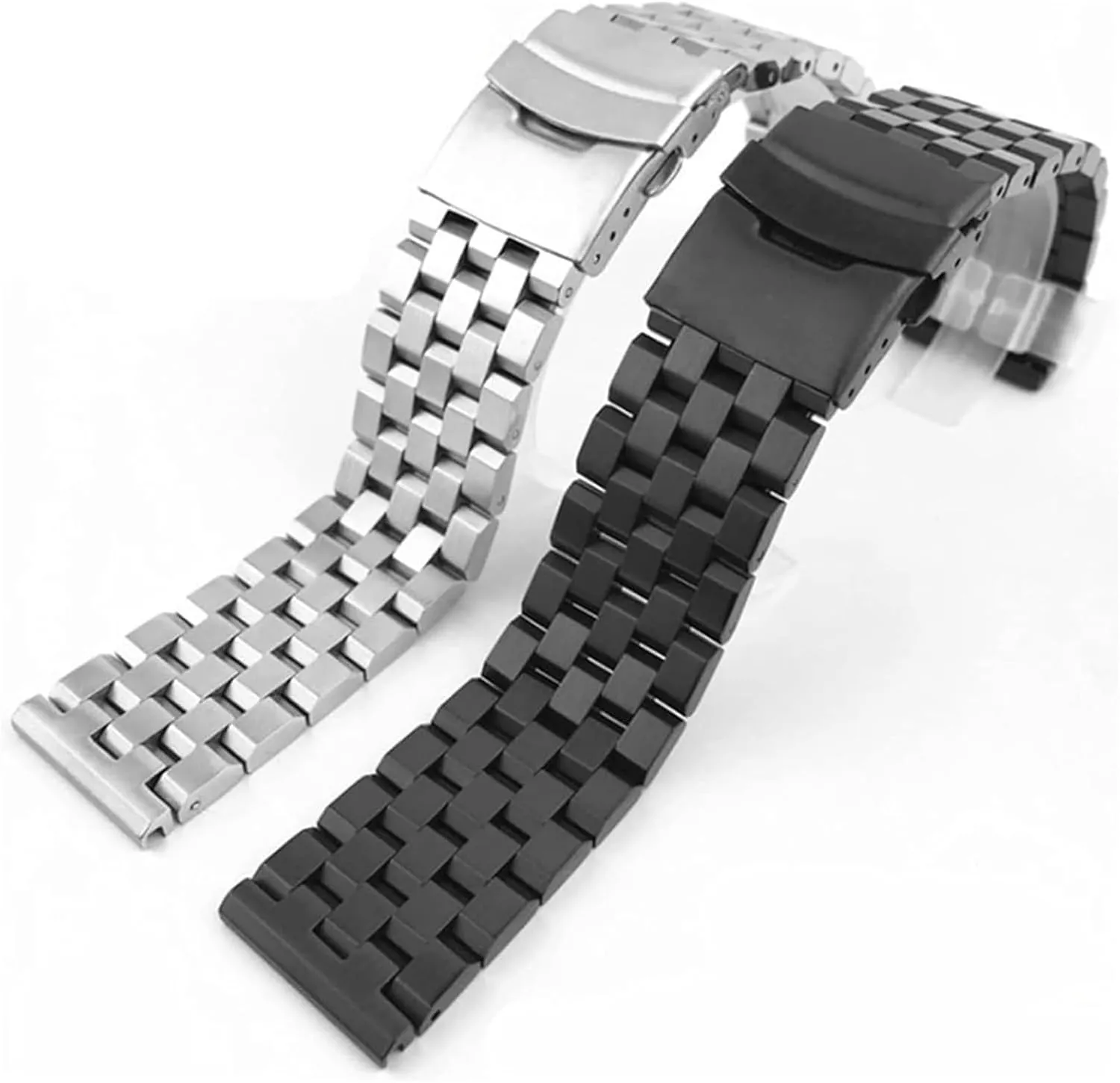 Men Women Black Silver Metal Wrist Bracelet Band Accessories(Silver,20mm) Stainless Steel Watch configuration weird thunder clump Michigan Band, Stainless Steel Watch Strap 