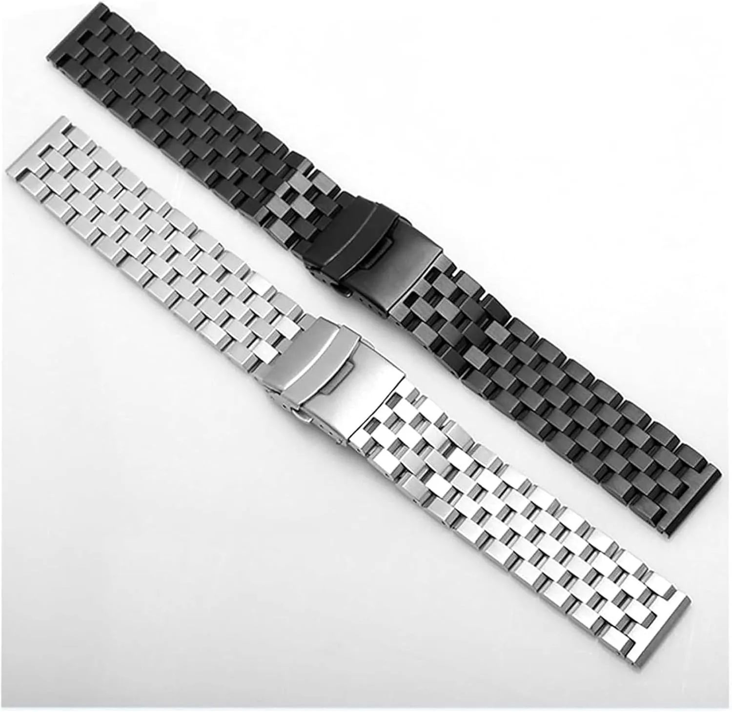 Men Women Black Silver Metal Wrist Bracelet Band Accessories(Silver,20mm) Stainless Steel Watch configuration weird thunder clump Michigan Band, Stainless Steel Watch Strap 