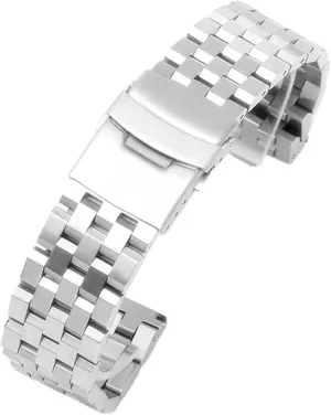 Men Women Black Silver Metal Wrist Bracelet Band Accessories(Silver,20mm) Stainless Steel Watch configuration weird thunder clump Michigan Band, Stainless Steel Watch Strap 