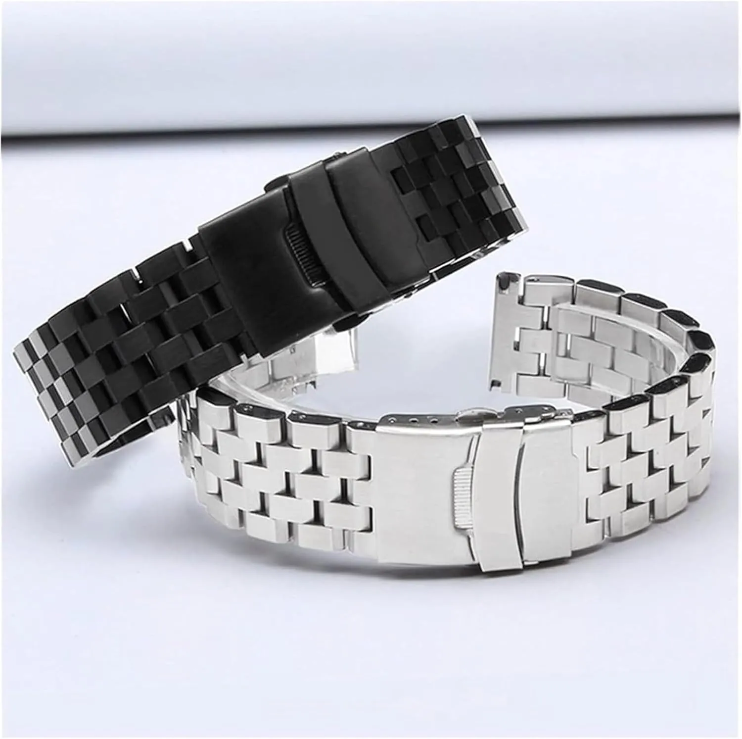 Men Women Black Silver Metal Wrist Bracelet Band Accessories(Silver,20mm) Stainless Steel Watch configuration weird thunder clump Michigan Band, Stainless Steel Watch Strap 