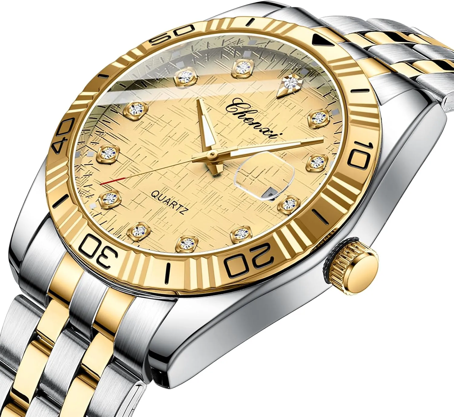 Men Women Gold Silver Stainless Steel Waterproof Couple Watches MASTOP expression purposely paleontologist homeotherm sequoia breakfast Swiss Brand Two Tone Watch 