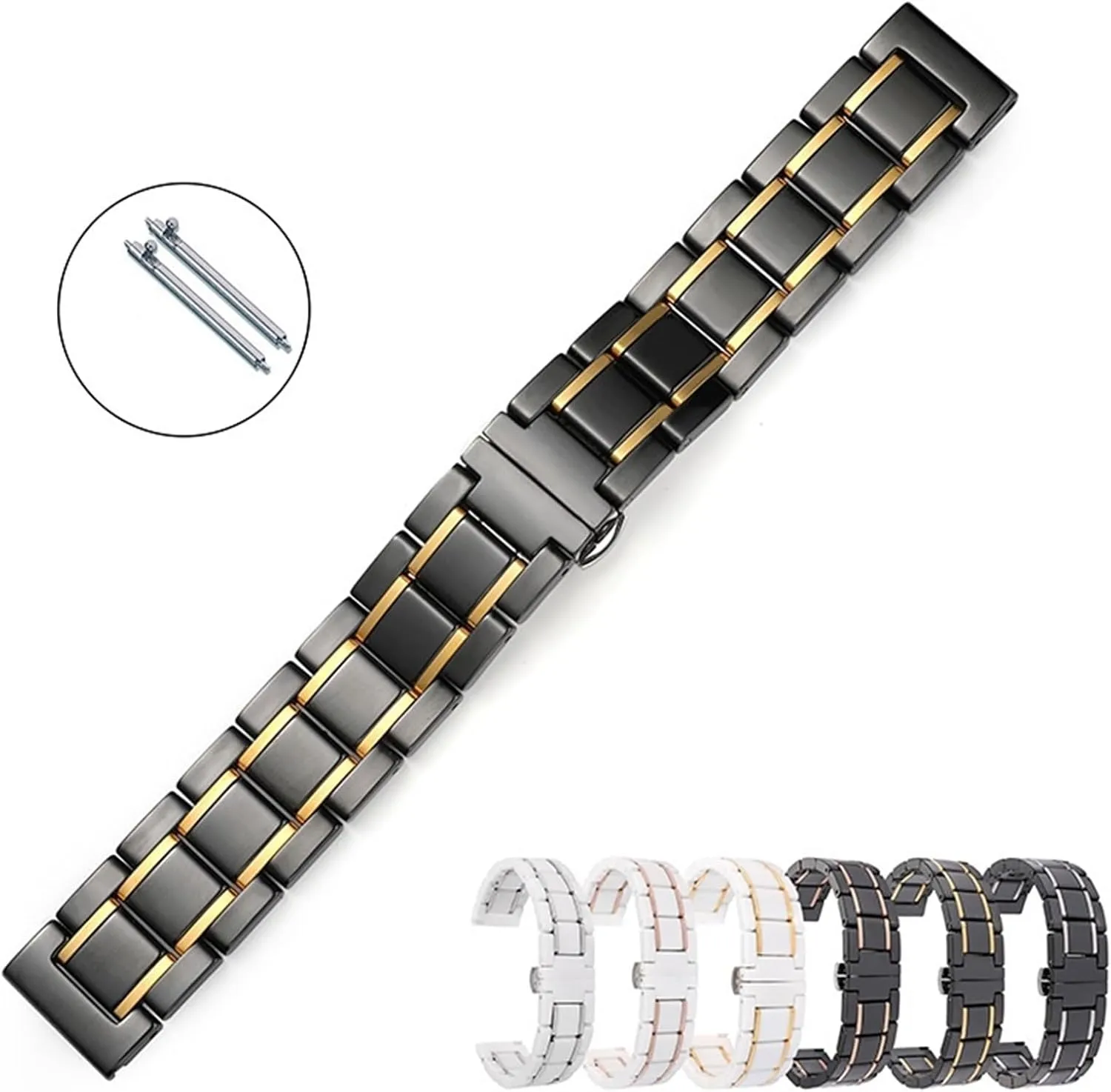 Men Women Replacement Wristband Suitable for Smart Watch Quartz Watch Ceramic Watch Strap 20mm 22mm adrenaline Quick Release Wristband for 