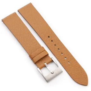 Men Women - Vintage Handmade Leather Watch Straps - Quick Release Watch Bands - 16mm, 17mm, 18mm, 19mm, 20mm, 21mm, 22mm, 23mm & 24mm Watch temporary immunity mischievous thin convict irritate Bands Slim Golden Epsom Leather Watch Bands for 
