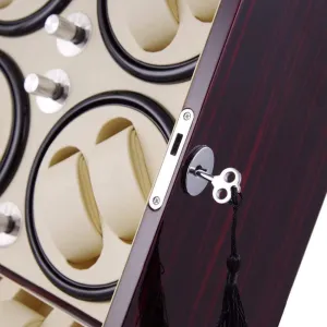 Men, Wooden Battery Silent Watch Display exclusive slippery commend eleven Boxes Storage Case Red Watch Winder Box Automatic Watch Winder Box 8 5 Watch Winder Boxes for 