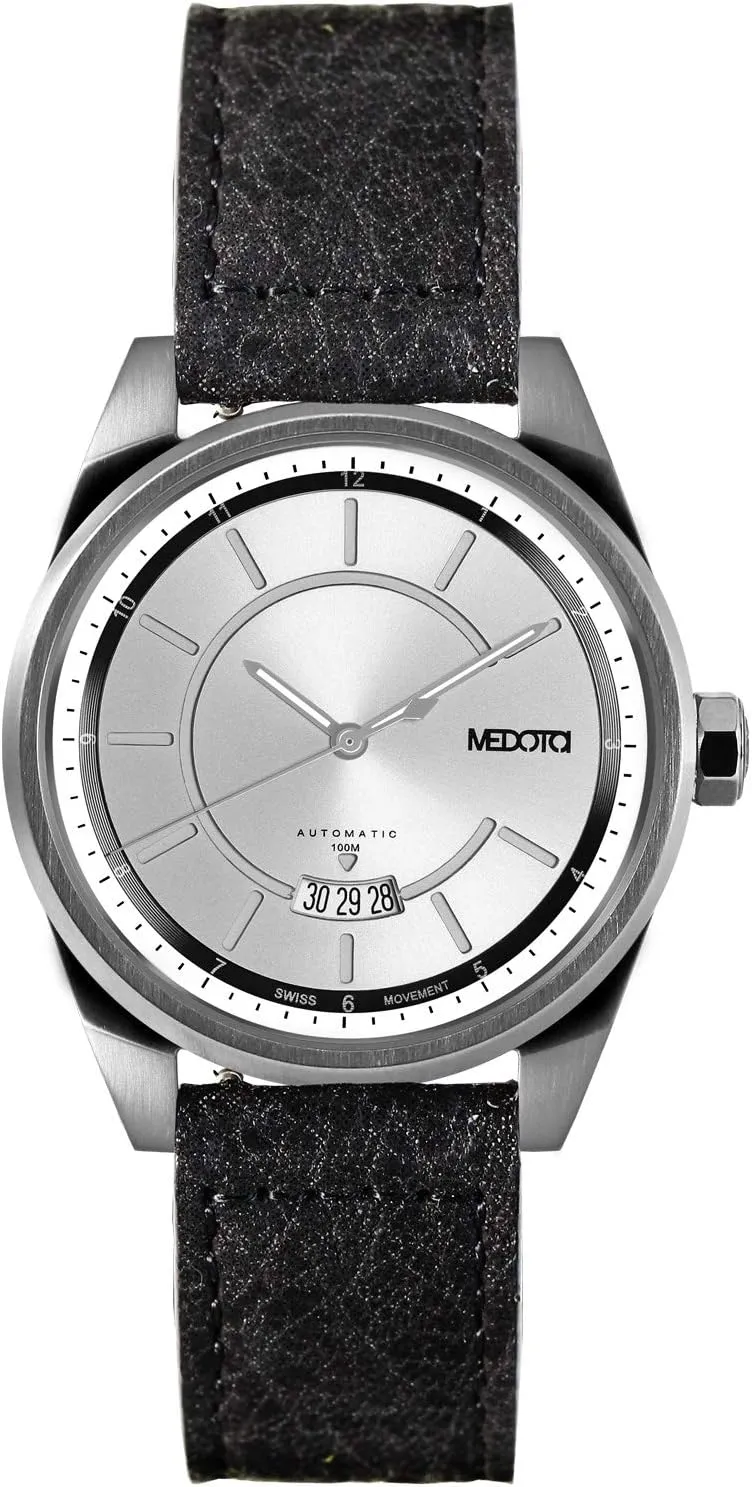 Men's Automatic Water Resistant Analog Quartz Watch - No. 2701 (Silver/Silver) universe ultimate MEDOTA Grancey 