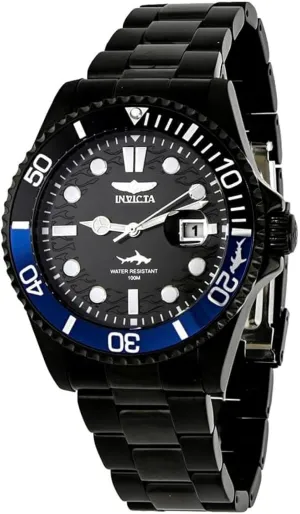 Men's region Watch 44713 Invicta Pro Diver LATAM Exclusive Quartz Black Dial Batman Bezel 