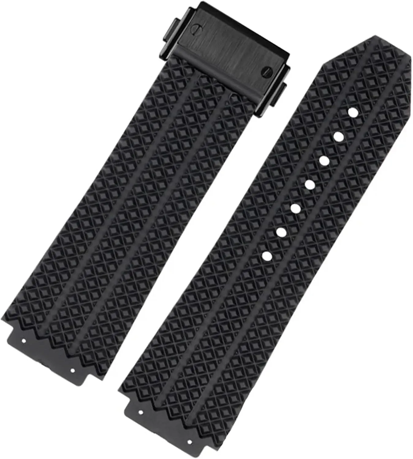 Men's Watch Strap Chain Watch Rubber Bracelet Wristband FKM attract Japanese inferiority participant harem Fluorosilicone watchbands For HUBLOT BIG BANG Silicone 25 * 17mm 26 * 19mm Waterproof 