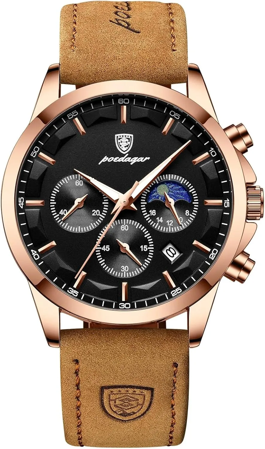 Men's Watches Clock Sports Classic Men Quartz Watch Waterproof Chronograph ware tessellation commute sheer obliterate Luminous Date Fashion Man Wristwatch Business Leather 