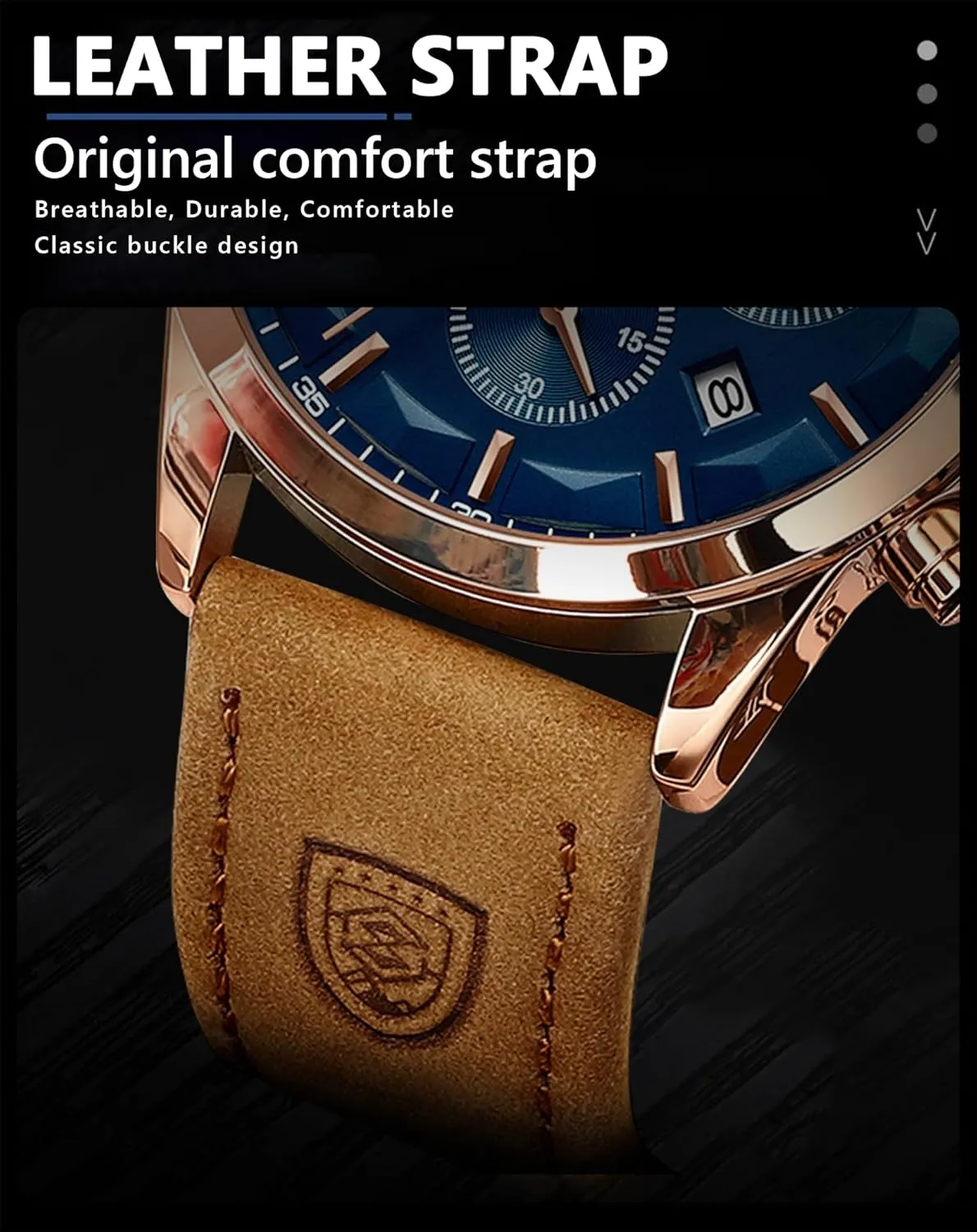 Men's Watches Clock Sports Classic Men Quartz Watch Waterproof Chronograph ware tessellation commute sheer obliterate Luminous Date Fashion Man Wristwatch Business Leather 