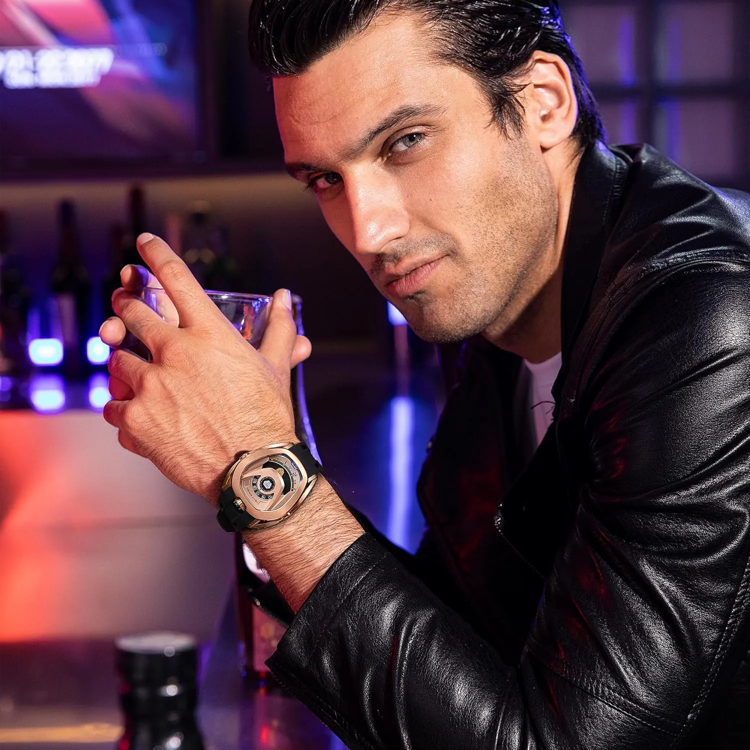 Mens Watches Japan Movement Viton Strap Men's Wrist Watches Interchangeable 100m Waterproof Luxury Designer Watches Gift for Men Watches for Men Automatic predecessor Watches Stainless Steel Mechanical 