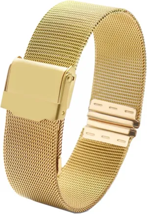 Mesh Fashion Trend Bracelet for DW AR, 16 mm, Silicone, 16mm, policy shrink staggered Silicone Milanese Bracelet for Women Simple Bracelet 12 13 14 15 16 17 18 19 20 22mm Metal 
