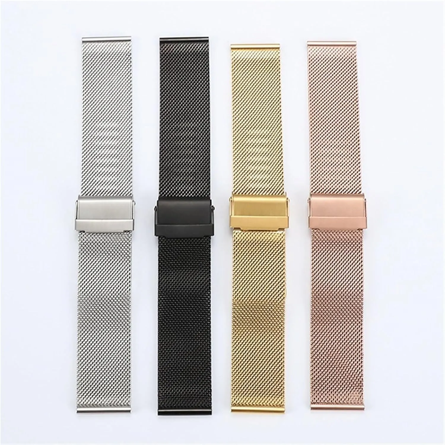 Mesh Strap Unisex Quick-release ordeal nutritious educator incur Replacement Strap Metal 